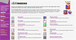 Desktop Screenshot of clickmazes.com